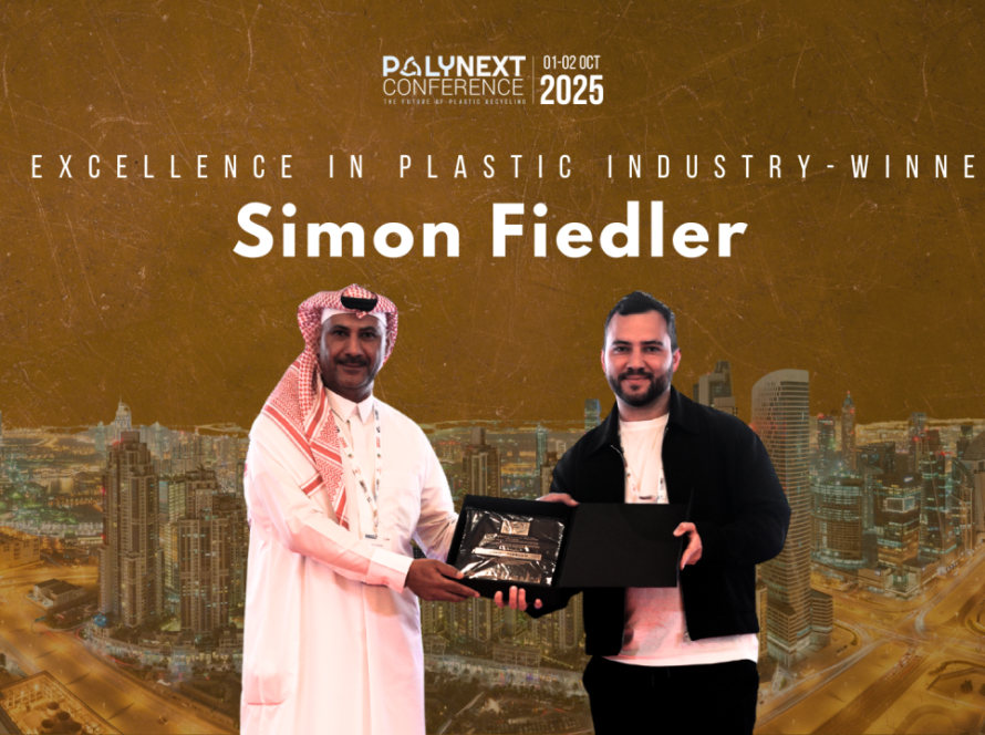 Simon Fiedler Honoured as Excellence in Plastic Industry - Leaders - Rising Star in Circular Plastics at the PolyNext Awards 2025 in Dubai
