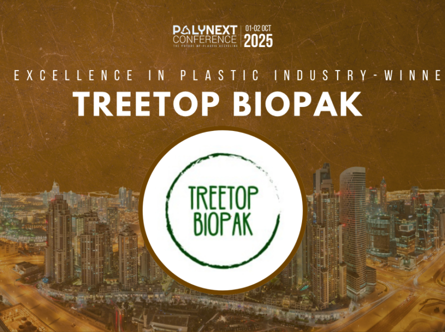 Treetop Biopak Wins โExcellence in Plastic Industry โ Innovation in PVC Recycling & Low Carbon Compoundingโ at PolyNext Awards 2025