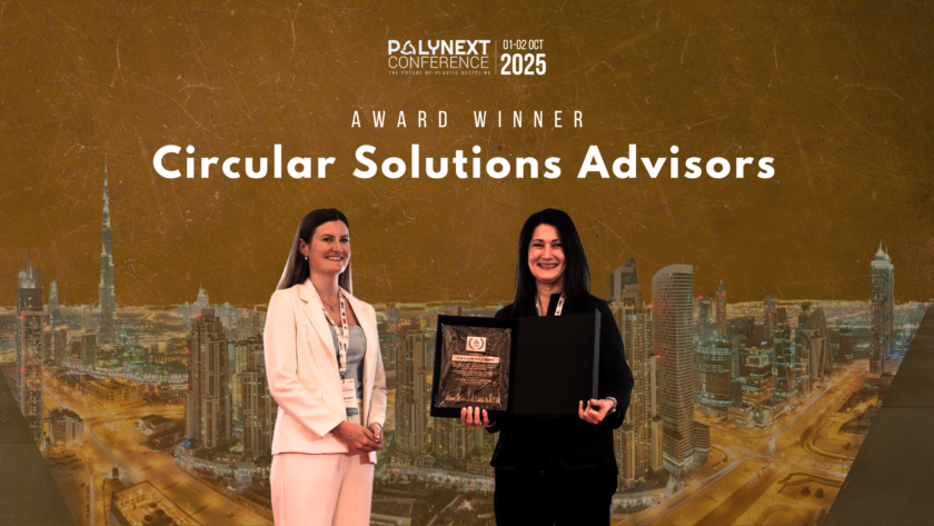 Circular Solutions Advisors Honoured for Excellence in Plastic Recycling & Sustainability – Tech-Driven Circular Solutions Providers