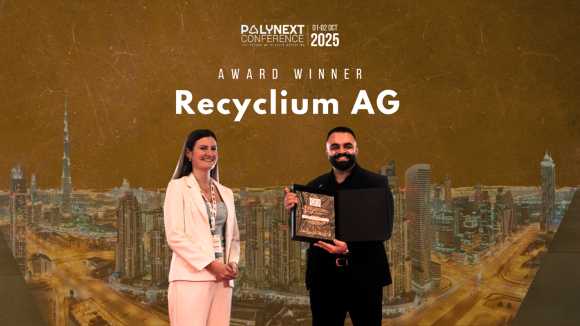 Recyclium Wins PolyNext Award for Innovation in Circular Traceability & Blockchain Integration